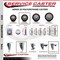 Service Caster 35 Inch Maroon Polyurethane Swivel 34 Inch Threaded Stem Caster Set with Total Lock Brake SCC-TSTTL20S3514-PPUB-MRN-34212-4 - alternate 3
